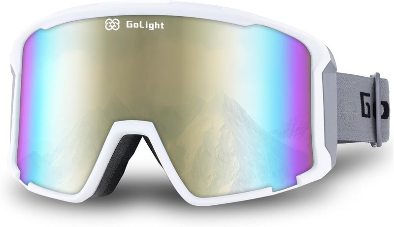 Golight OTG Ski Goggles – Hassle-Free Snow Goggles with Cylindrical REVO Lens, Anti-Fog Double Lens, UV400 & Comfortable Fit - Image 1